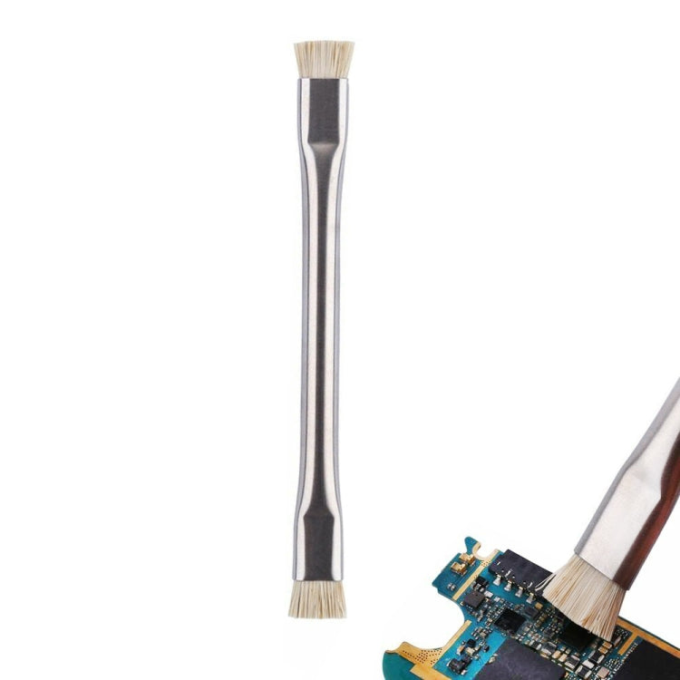 Spazzola antistatica Strumenti di pulizia sicuri della scheda madre ESD per strumenti di riparazione elettronica PCB del telefono cellulare, Double Head Brush White Spazzola antistatica Strumenti di pulizia sicuri della scheda madre ESD per strumenti di riparazione elettronica PCB del telefono cellulare, Double Head Brush White